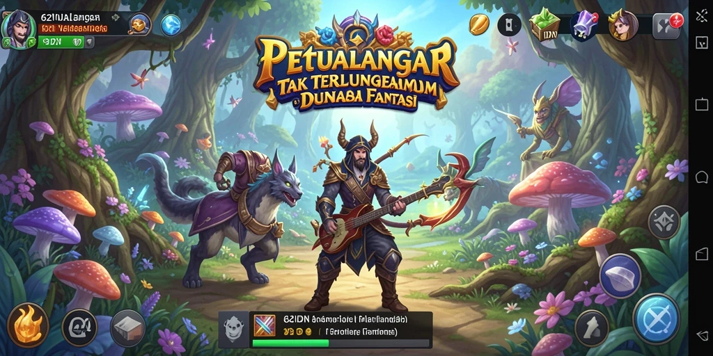 Screenshot utama gameplay 62IDN menampilkan petualangan epik yang menarik.