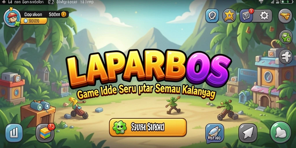 Tangkapan layar gameplay LAPARBOS menampilkan dunia Idle yang memikat.