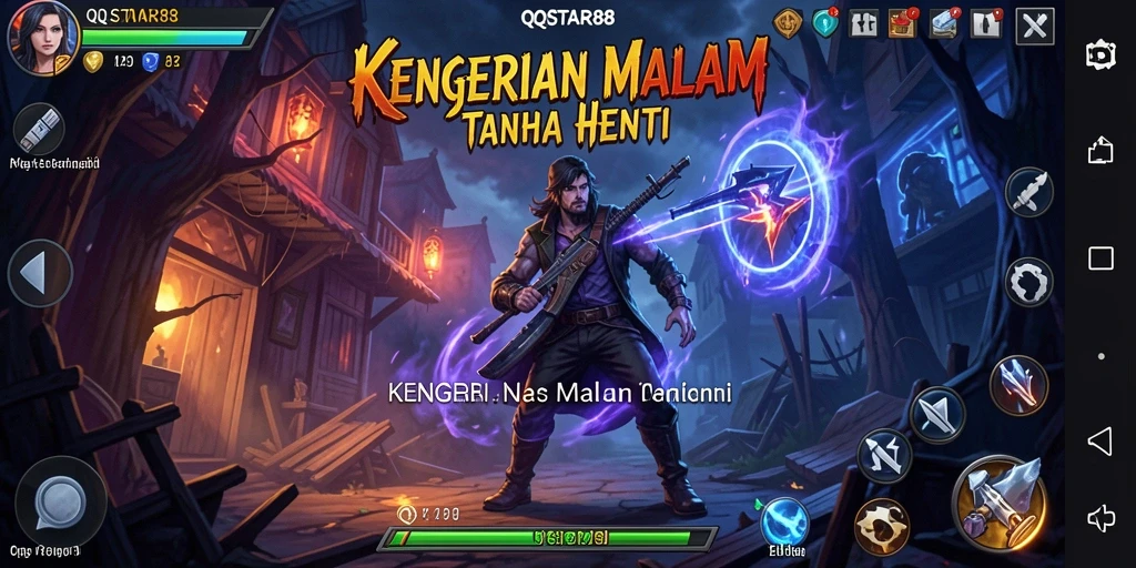 Tangkapan layar dari gameplay menakutkan QQSTAR88.